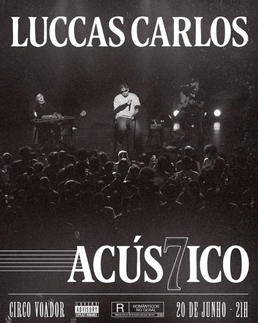 Luccas Carlos leva show acústico para o Circo Voador
