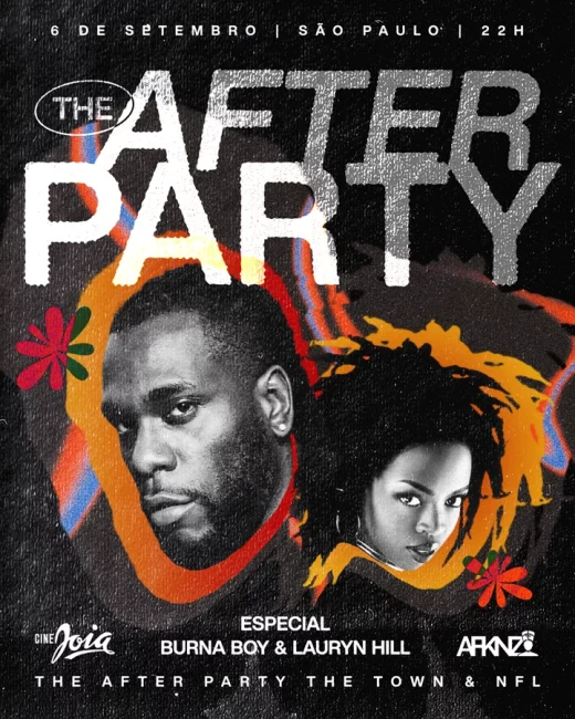 Africanize apresenta After Oficial dos fãs de Burna Boy & Lauryn Hill em São Paulo