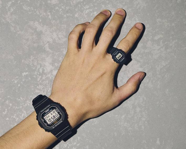 G-SHOCK nano chega ao Brasil o clássico DW-5600 em formato de anel