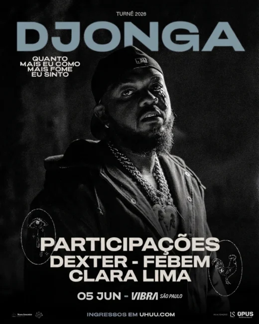 Djonga apresenta turnê de sucesso com convidados na Vibra